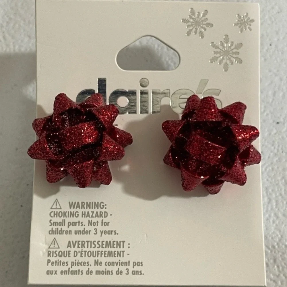 NWT Lot of Claire's Festive Earrings &‎ Hair Accessories